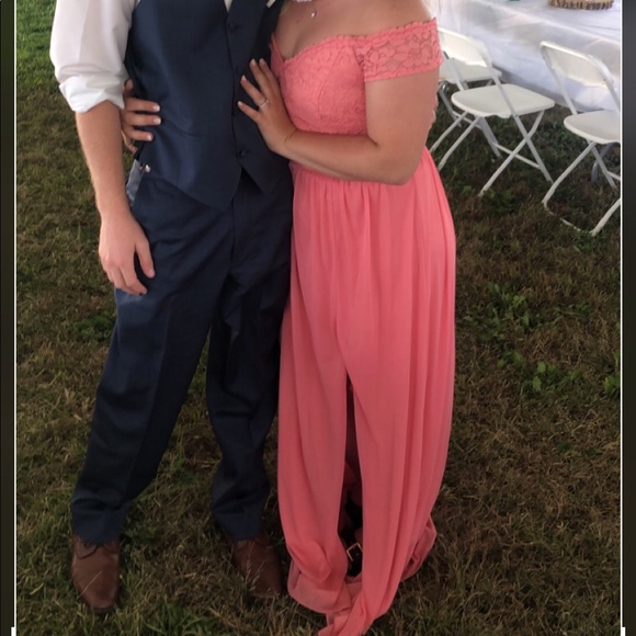 David's bridal off the shoulder lace F19950 - Picture 2 of 2